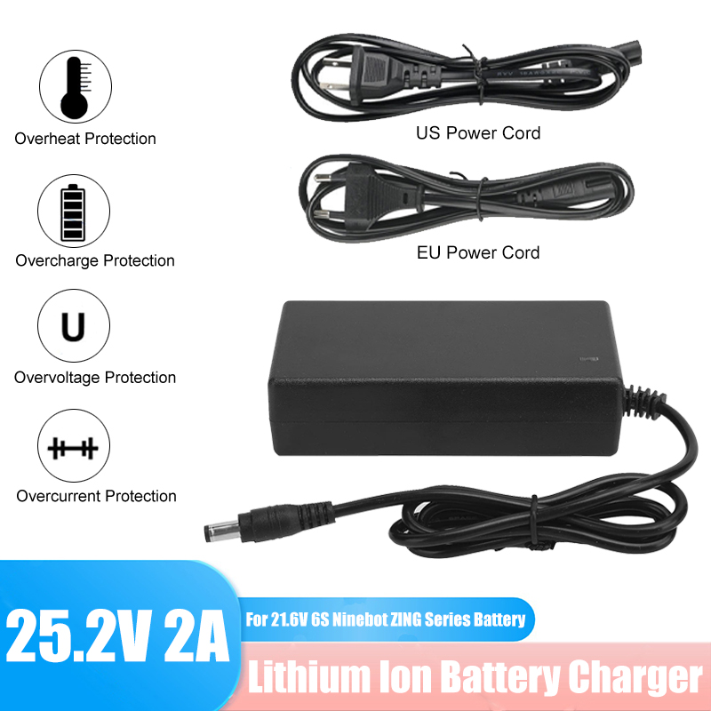 Kids Ride On Suitcase Scooter - 25.2V 2A Li-ion Battery Charger For