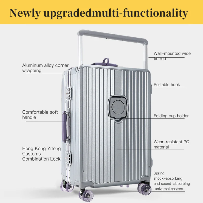 MIGEBAO Premium Aluminum Frame - огляд і ціна Aluminum Frame Carry On Luggage