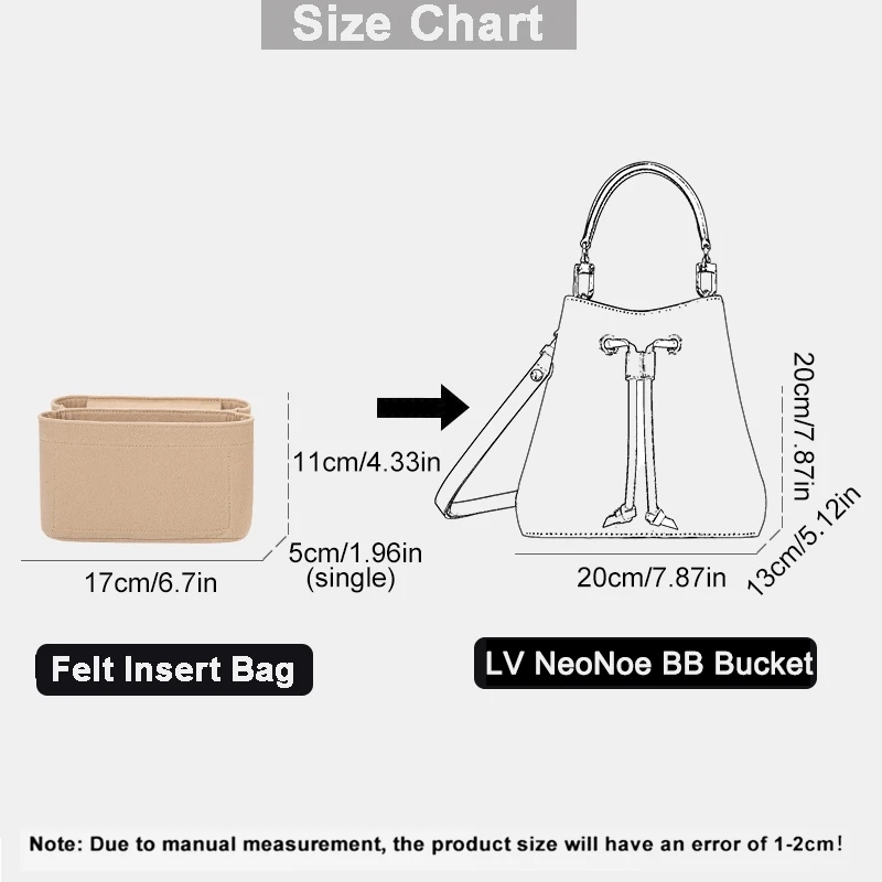 For LV Neonoe BB Bucket Felt I - огляд і ціна Cosmetic Bags