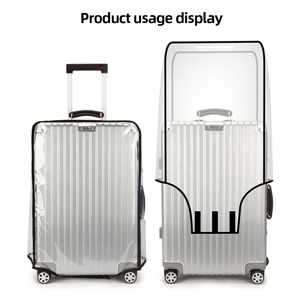 18-30inch Clear Suitcase Cover - огляд і ціна Luggage Protective Cover Transparent