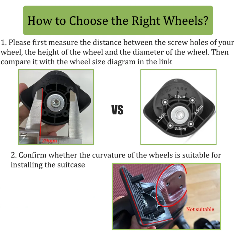 Replacement Wheels For W235 Lu - огляд і ціна Silent Replacement Luggage Wheels