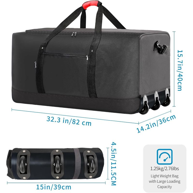 120L Foldable Rolling Duffel B - огляд і ціна Foldable Rolling Luggage Bag