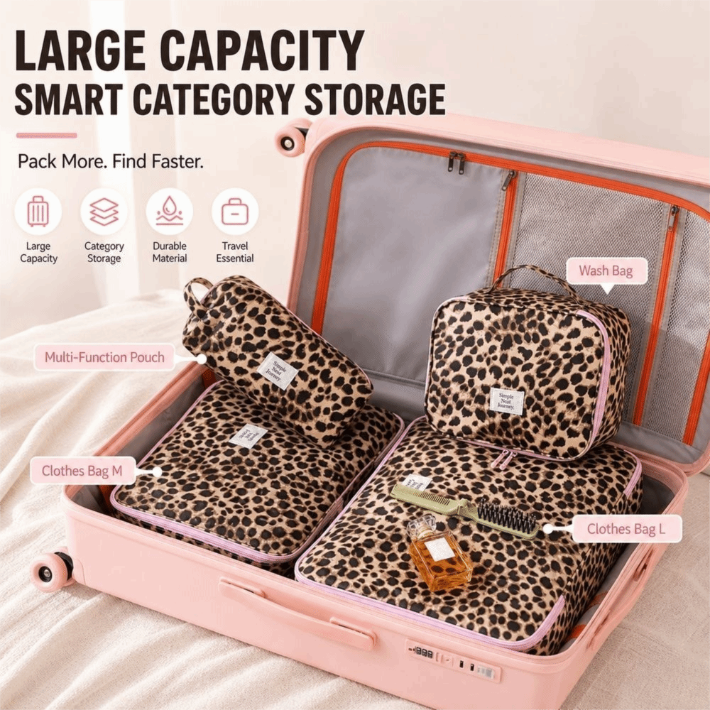 New Waterproof Leopard Makeup  - огляд і ціна Cosmetic Bags