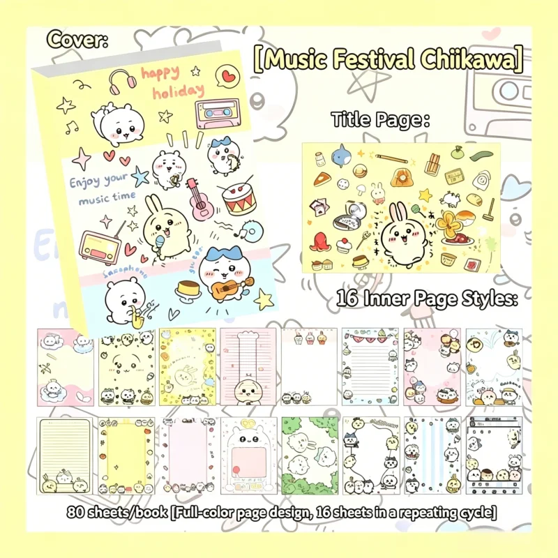 Chiikawa Cute Notebook 80 Shee - огляд і ціна Handbags