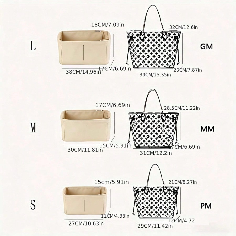 Felt Inset Bag Organizer, Mult - огляд і ціна Handbags
