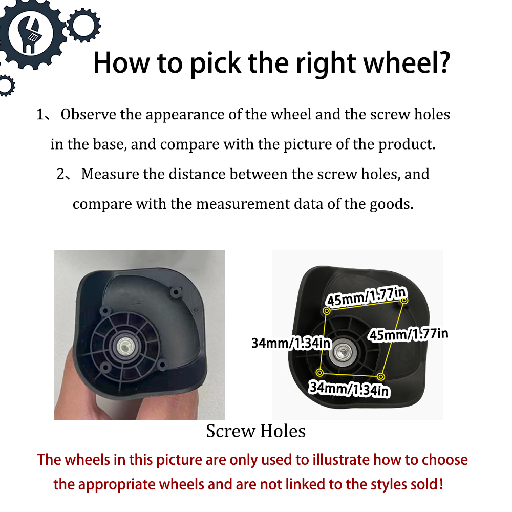 Universal Suitcase Wheels, 360 - огляд і ціна Silent Replacement Luggage Wheels