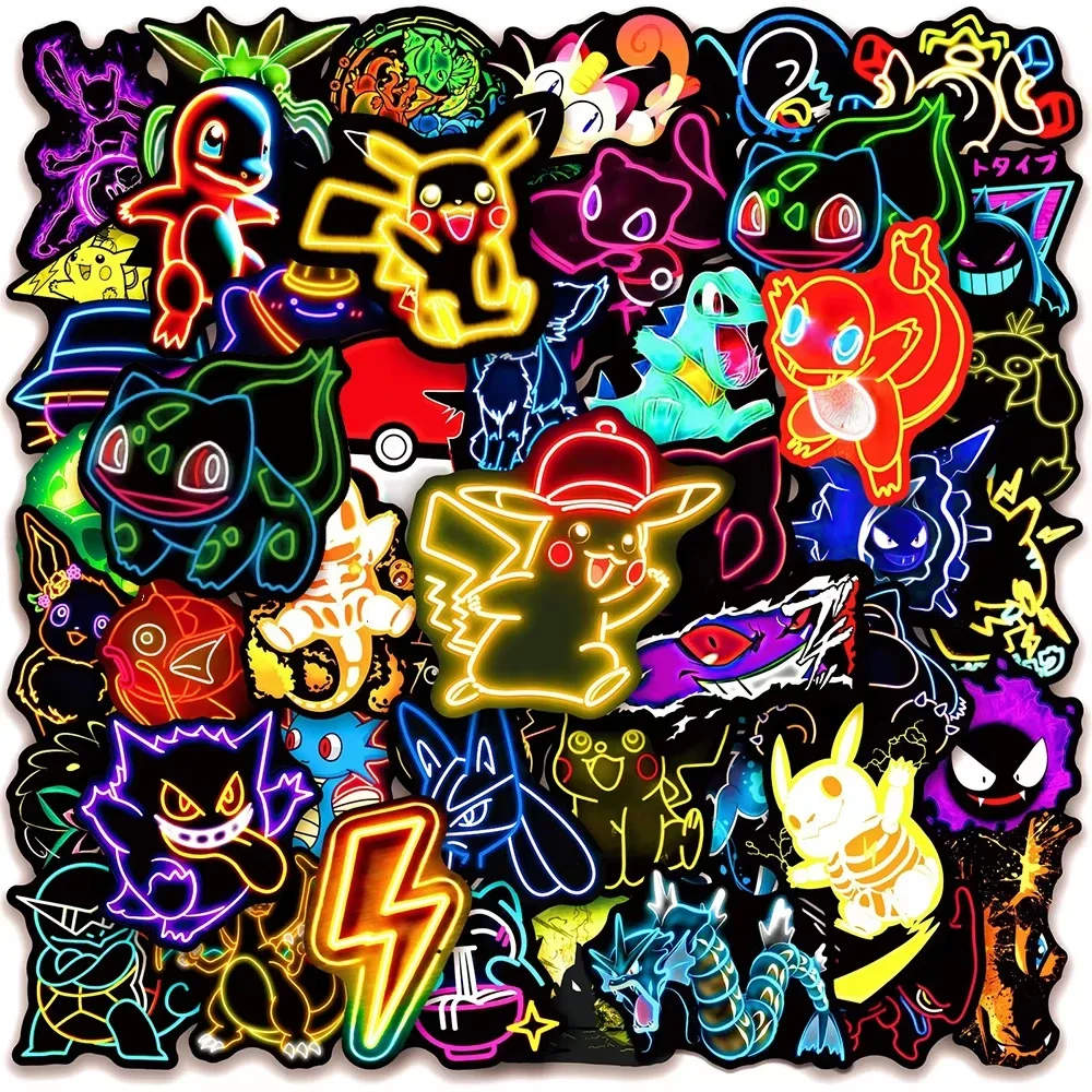 100pcs Neon  Pokémon  Stickers - огляд і ціна Handbags